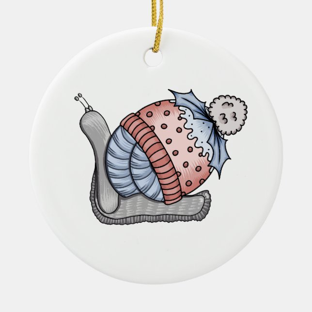 Adorno De Cerámica Caracol festivo  (Frente)