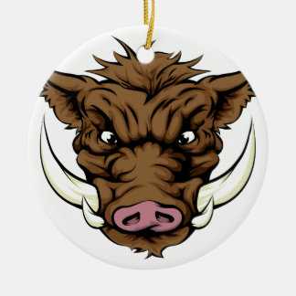 Adorno De Cerámica Carácter mascota deportiva boar