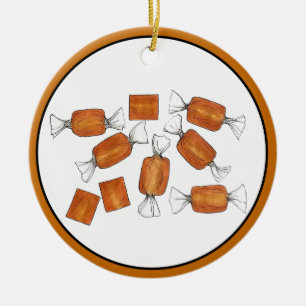 Adorno De Cerámica Caramelos salados caseros dulces de caramelo hecho