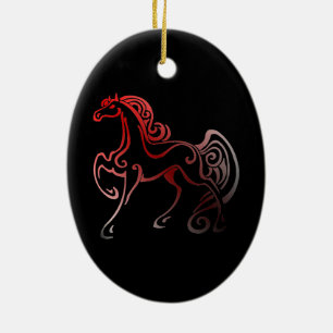 Adorno De Cerámica Caras de caballo