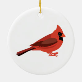 Adorno De Cerámica cardenal lindo