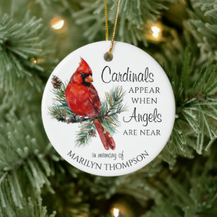 Adorno De Cerámica Cardenales Memoriales Aparecen Cuando Los Ángeles