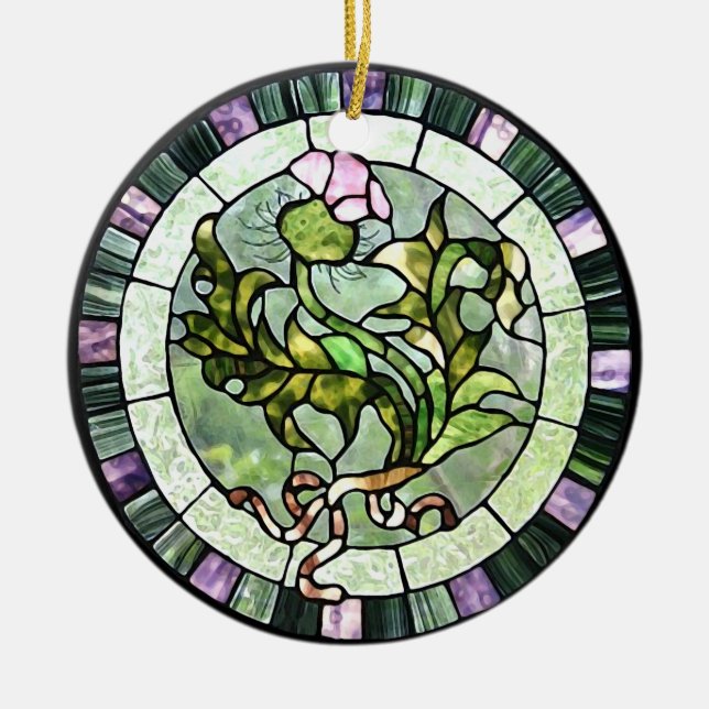 Adorno De Cerámica Cardo escocés (Frente)