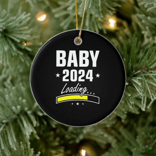 Adorno De Cerámica Carga de Baby 2024 (Árbol)