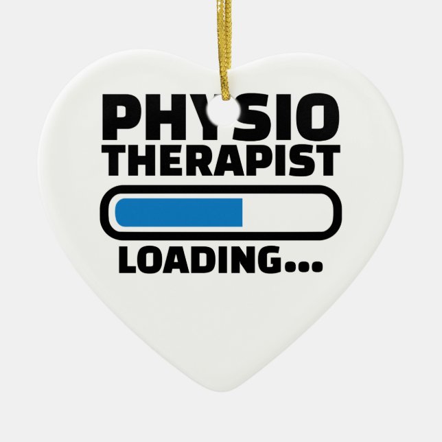 Adorno De Cerámica Cargamento del fisioterapeuta (Frente)