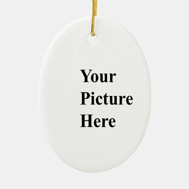 Adorno De Cerámica Cargar Tu Propia Imagen Aquí (Frente)