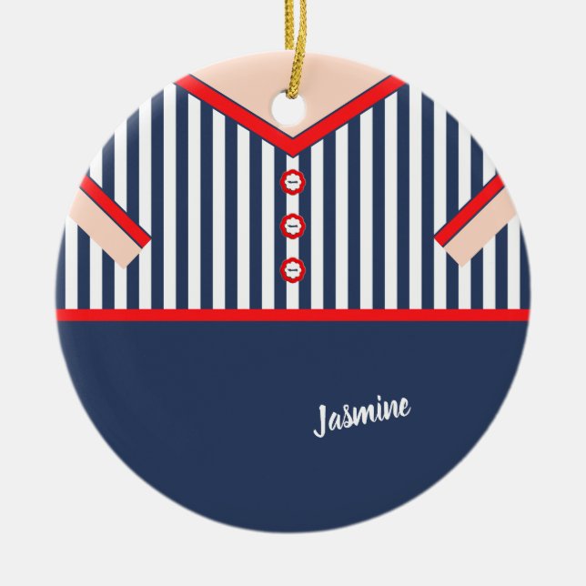 Adorno De Cerámica Caricatura de payasos divertidos personalizada (Frente)