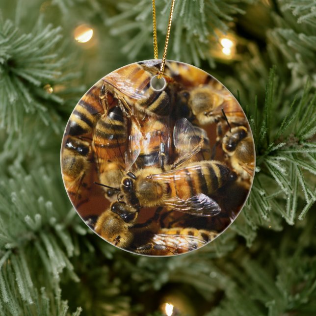 Adorno De Cerámica Cariño, Te Amo, Abejas Queridas (Árbol)