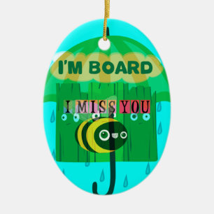 Adorno De Cerámica Cariño, Te Extraño Tanto