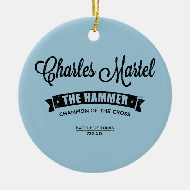 Adorno De Cerámica Carlos Martel (Frente)