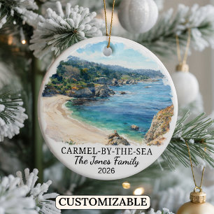 Adorno De Cerámica Carmel By The Sea Personalizado, California Person