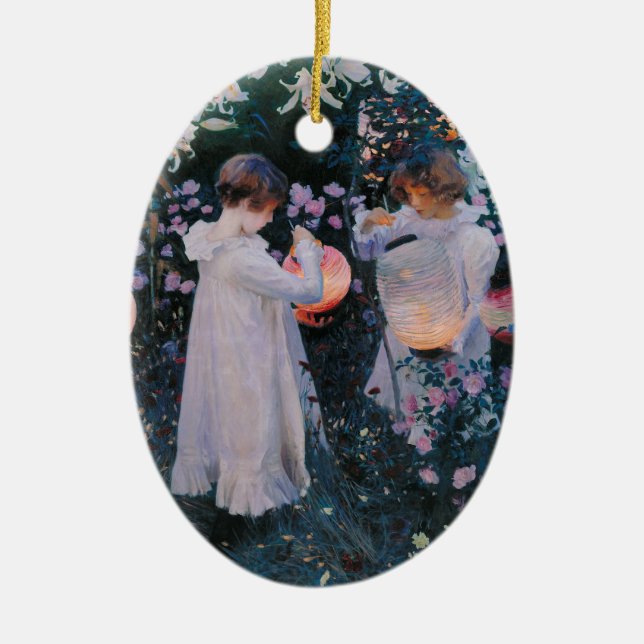 Adorno De Cerámica Carnation Lily Lily Rosa John Singer Sargent Art