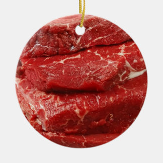 Adorno De Cerámica Carne cruda roja