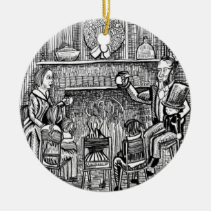 Adorno De Cerámica Carol Navidades: Fundador de la fiesta