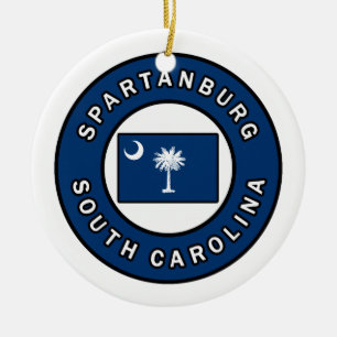 Adorno De Cerámica Carolina del Sur de Spartanburg