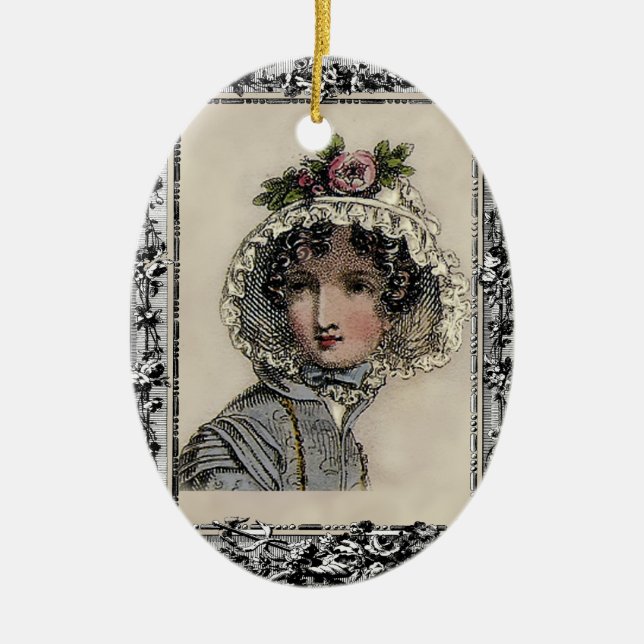 Adorno De Cerámica Caroline (Frente)
