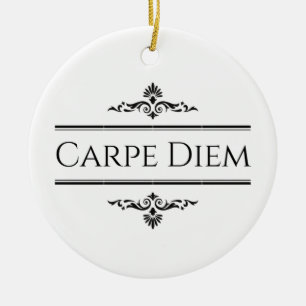 Adorno De Cerámica Carpe Diem