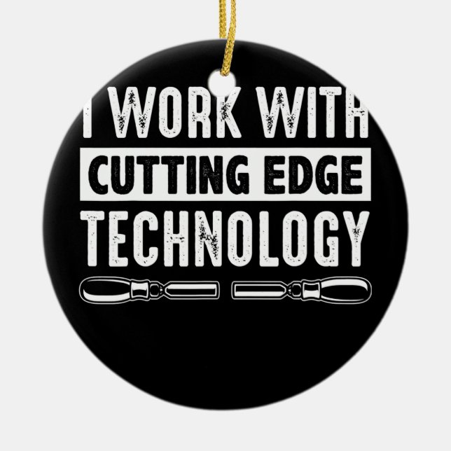 Adorno De Cerámica Carpintería De Madera Que Trabajo Con Carpintero D (Frente)