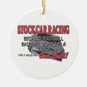 Adorno De Cerámica Carreras de automóviles de stock