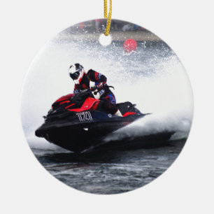 Adorno De Cerámica Carreras de campeonato de Seadoo