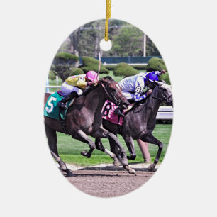 ADORNO DE CERÁMICA CARRERAS DE LA HISTÓRICA SARATOGA