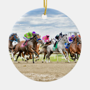 Adorno De Cerámica Carreras de Parx - día de Pennsylvania Derby
