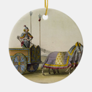Adorno De Cerámica Carro chino antiguo de la guerra, de 'Le Costume