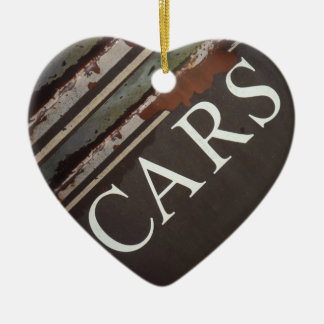 Adorno De Cerámica CARS Camión de remolque Rótulo de coches de época