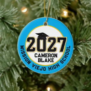 Adorno De Cerámica Carta de la clase de graduación en foto de 2027
