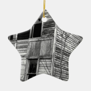 Adorno De Cerámica Casa abandonada de dos pisos