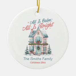 Adorno De Cerámica Casa de Navidades Cuitos