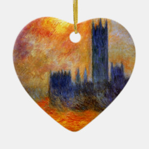 Adorno De Cerámica Casa del parlamento Sun - Claude Monet