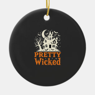 Adorno De Cerámica Casa Embrujada de Halloween Pretty Wicked_1