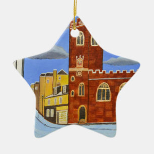 Adorno De Cerámica Casa Tudor en Exeter