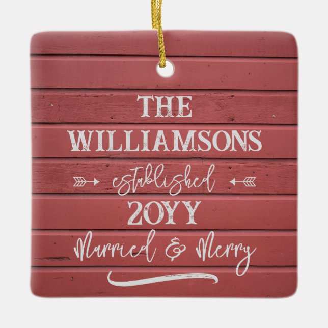 Adorno De Cerámica Casado y morado Barrio Rojo Primera foto de Navida (Anverso)