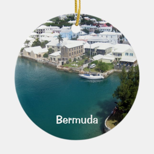 Adorno De Cerámica Casas de las Bermudas, Bermudas (Frente)
