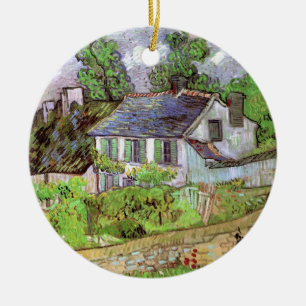 Adorno De Cerámica Casas en Auvers de Vincent van Gogh