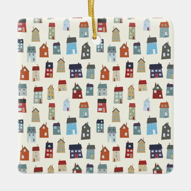 ADORNO DE CERÁMICA CASAS PEQUEÑAS (Anverso)