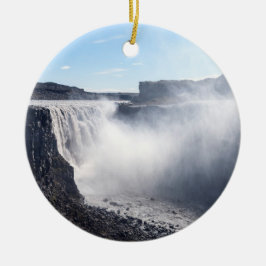 Adorno De Cerámica Cascada de Dettifoss en Vatnajokull NP - Islandia