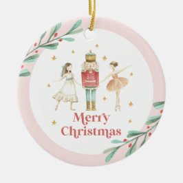 Adorno De Cerámica Cascanueces Ballet de Invierno Navidad