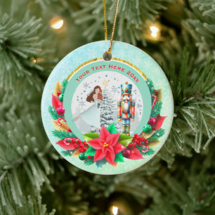 Adorno De Cerámica Cascanueces Navidad, regalo de recuerdo familiar