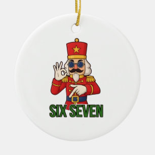 Adorno De Cerámica Cascanueces Navidad Seis Siete 6 7 Navidad