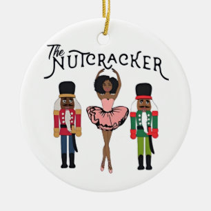 Adorno De Cerámica Cascanueces negro Boca Raton divertido Navidad