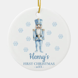 Adorno De Cerámica Cascanueces Primera Navidad Personalizada del Bebé