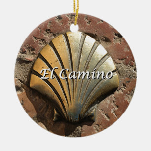 Adorno De Cerámica Cáscara del oro del EL Camino, León (subtítulo)