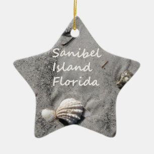 Adorno De Cerámica Cáscaras de la arena de la isla de Sanibel