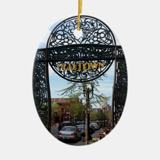 Adorno De Cerámica Casco antiguo de Chicago (Frente)