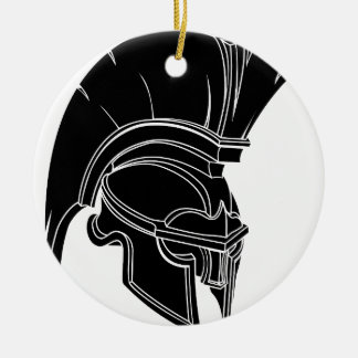 Adorno De Cerámica Casco espartano o troyano