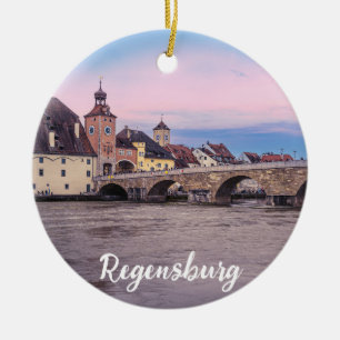 Adorno De Cerámica Casco histórico de Regensburg, Alemania