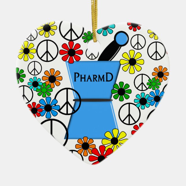 Adorno De Cerámica Casos del iPhone y de la electrónica de PharmD (Frente)